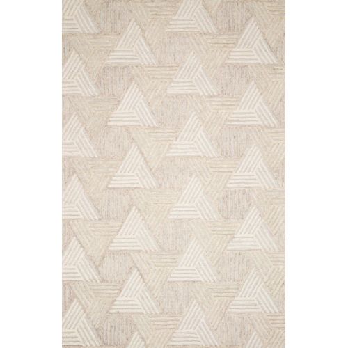 Loloi Ehren Oatmeal And Ivory 111 X 156 Inch Hand Tufted Rug Ehreehr 04otiv93d0 | Bellacor | Bellacor