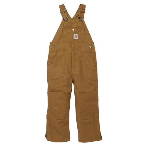 Carhartt Boys' Bib Overalls (Lined and Unlined), Carhartt Brown Duck Lined, 6 | Amazon (US)