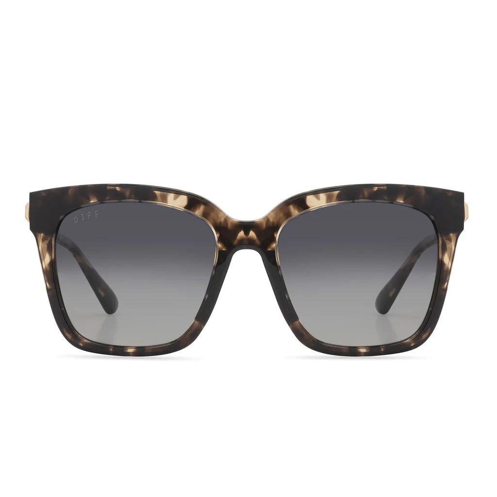 COLOR: espresso tortoise   grey gradient   polarized sunglasses | DIFF Eyewear