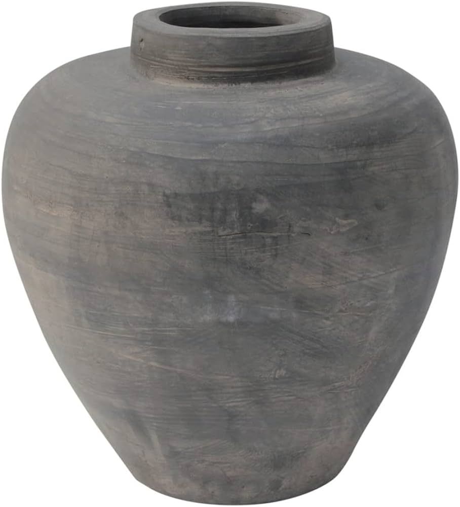 Amazon.com : Artissance AM80641202 Pottery Round Tapered, 12.5 Inch Tall, Gray Vase (Décor) : Ho... | Amazon (US)
