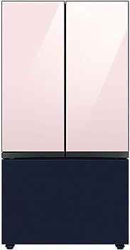SAMSUNG Bespoke 3-Door French Door Refrigerator Panel - Top Panel - Pink Glass | Amazon (US)