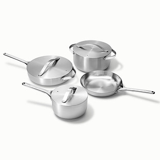 Caraway Home Cookware Set Stainless Steel Set of 12 | The Container Store