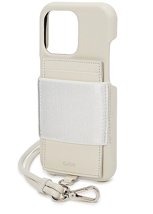 White leather iPhone 13/13 Pro case | Harvey Nichols US