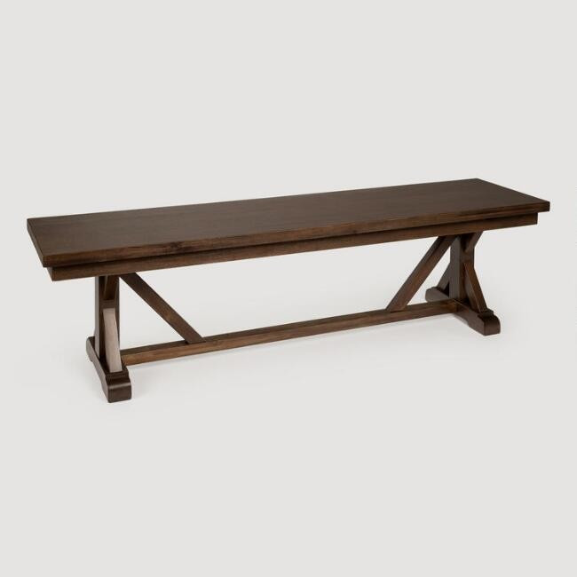 Burnt Alder Farmhouse Granger Dining Bench | World Market