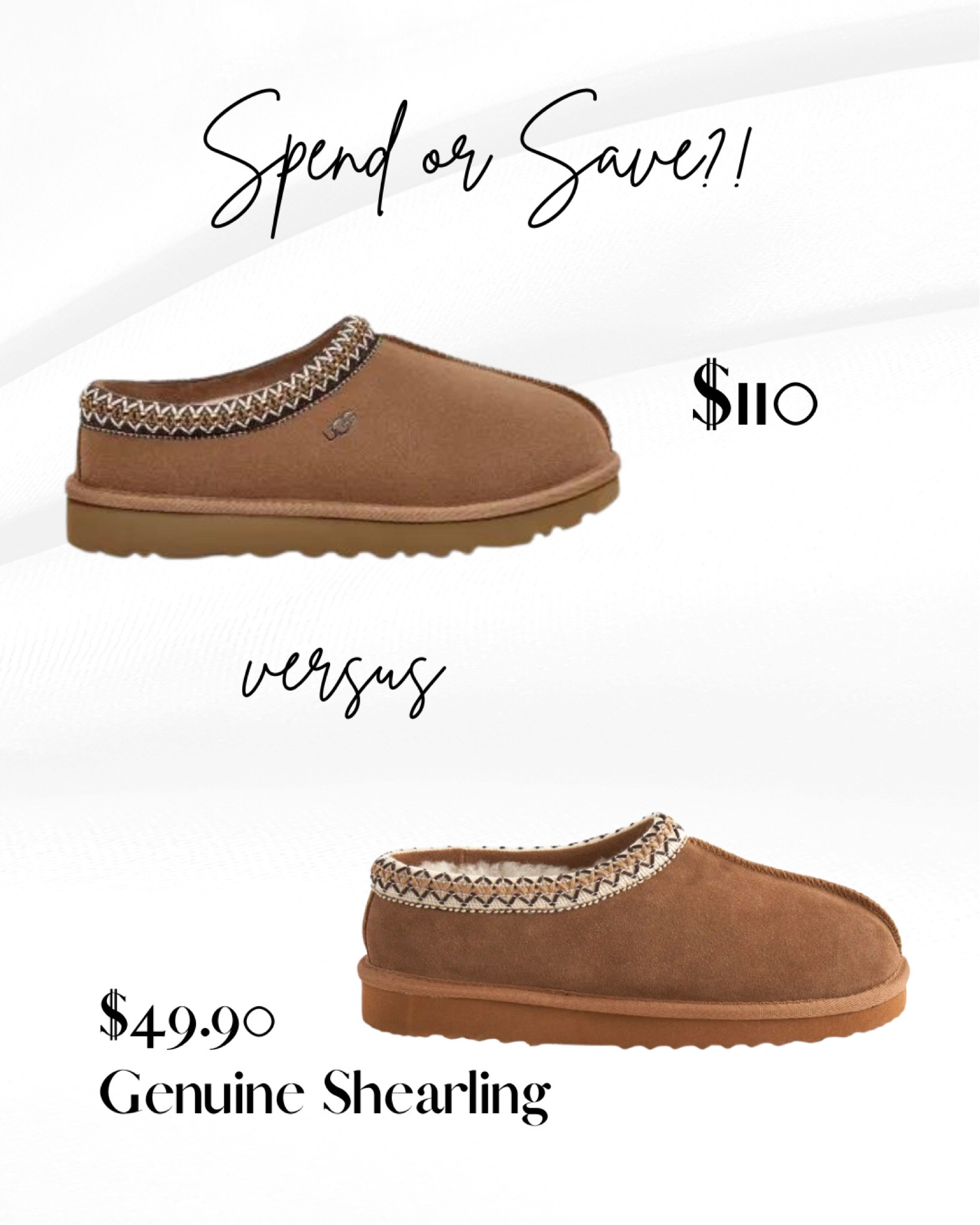 Check out this awesome dupe for the Ugg Tasman Slippers! 😍 It looks high quality and is lined with genuine shearling. 👍🏻👍🏻

#LTKGiftGuide #LTKfindsunder50