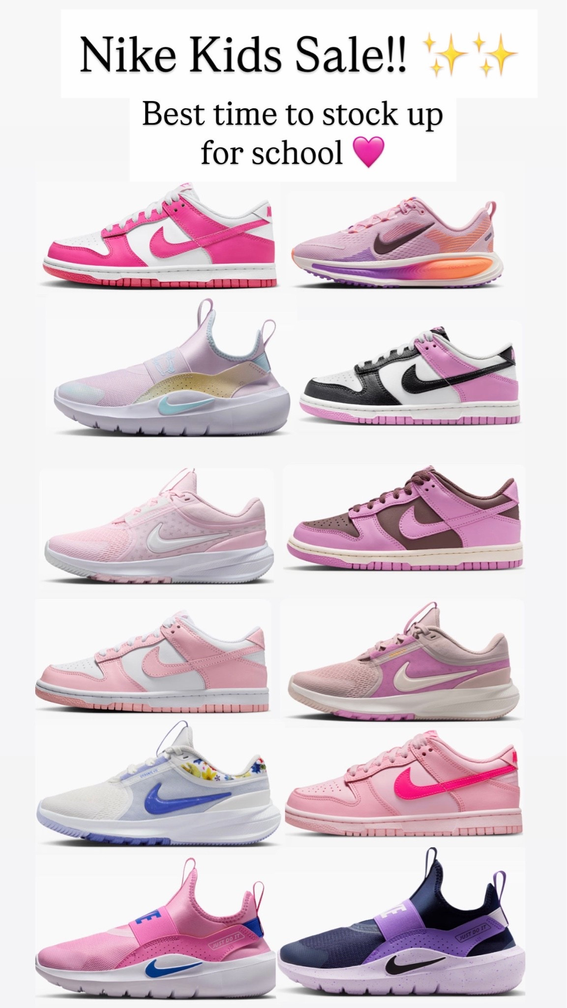 Nike sneakers for kids are on sale ￼

#LTKKids #LTKSaleAlert