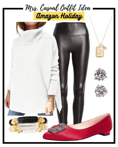 Casual and comfy holiday outfit idea. Probably what I’ll be wearing 🙃❤️ amazon holiday 

#LTKHoliday #LTKSeasonal #LTKunder50