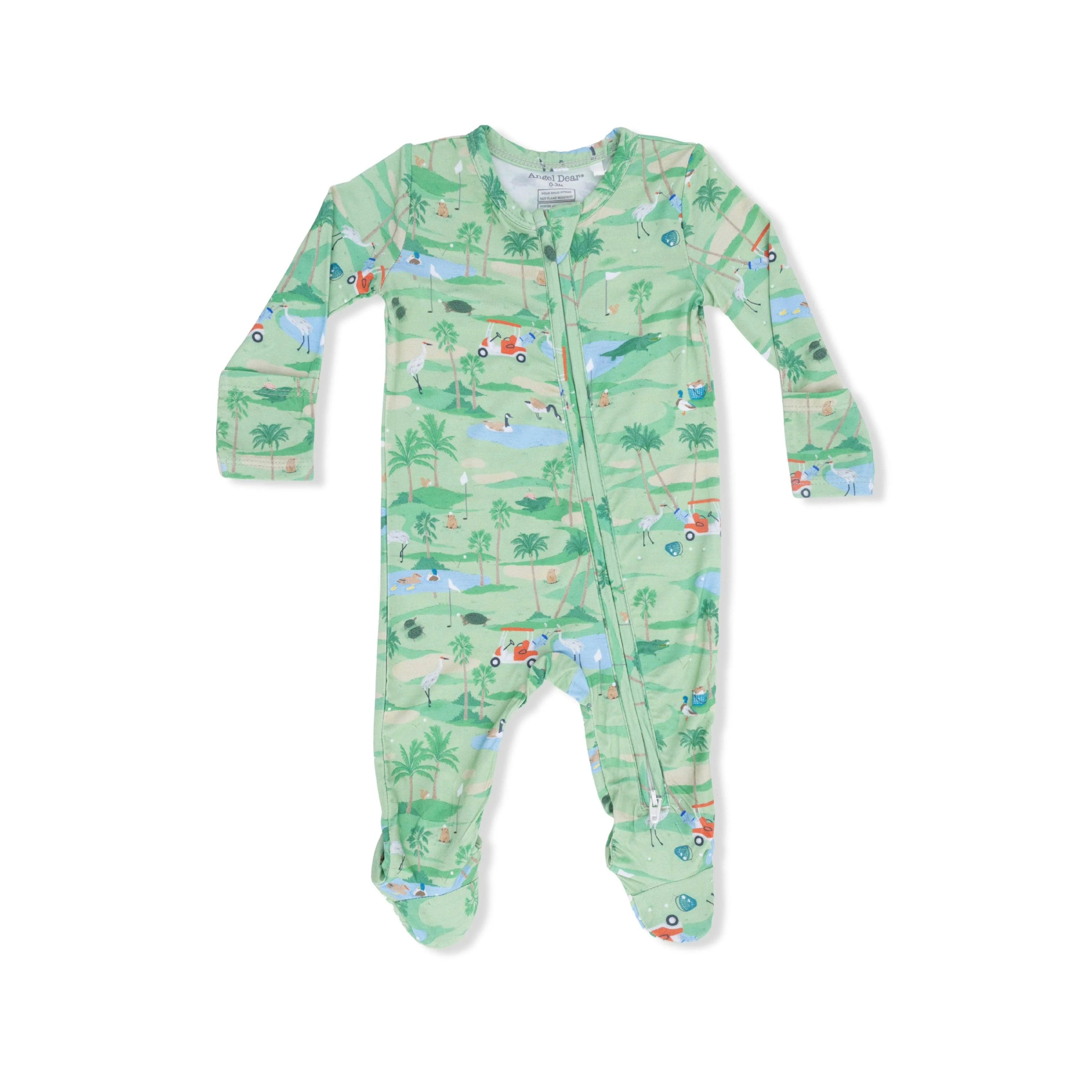 Golf Oasis Animals - 2 Way Zipper Footie | Maisonette