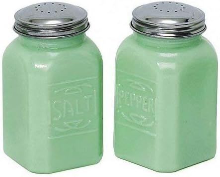 Jade Jadeite Green 2 Pc Salt Pepper Shaker SET Depression Glass Shakers | Amazon (US)