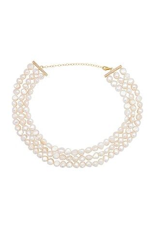 Pearl Triple Strand Choker
                    
                    By Adina Eden | Revolve Clothing (Global)