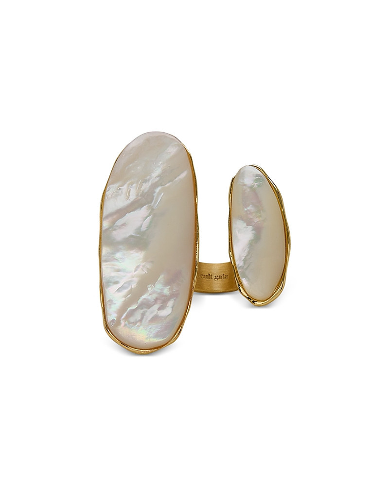 Cult Gaia Ami Mother Of Pearl Inlay Ring in Gold Tone | Bloomingdale's (US)