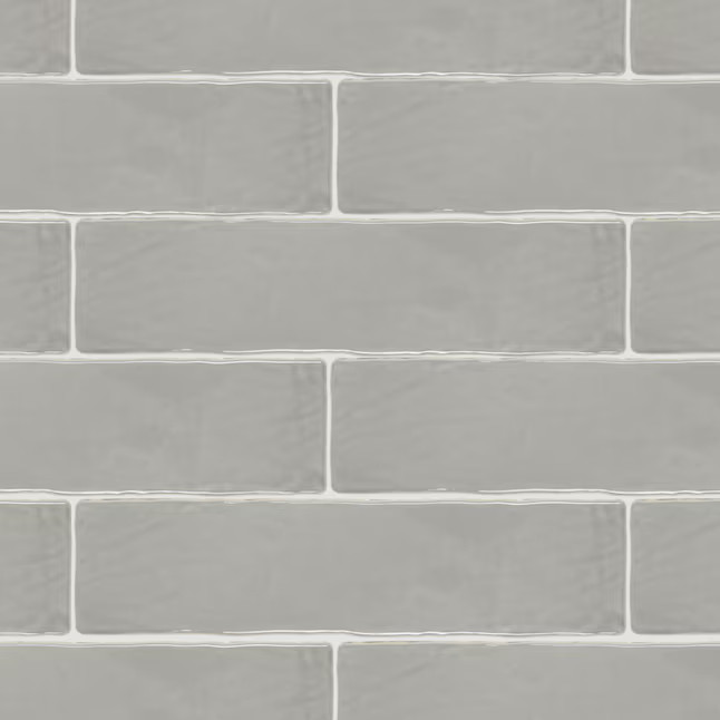 Boutique Ceramic Boutique Crafted Grey 3-in x 12-in Glazed Ceramic Subway Wall Tile (0.24-sq. ft/... | Lowe's