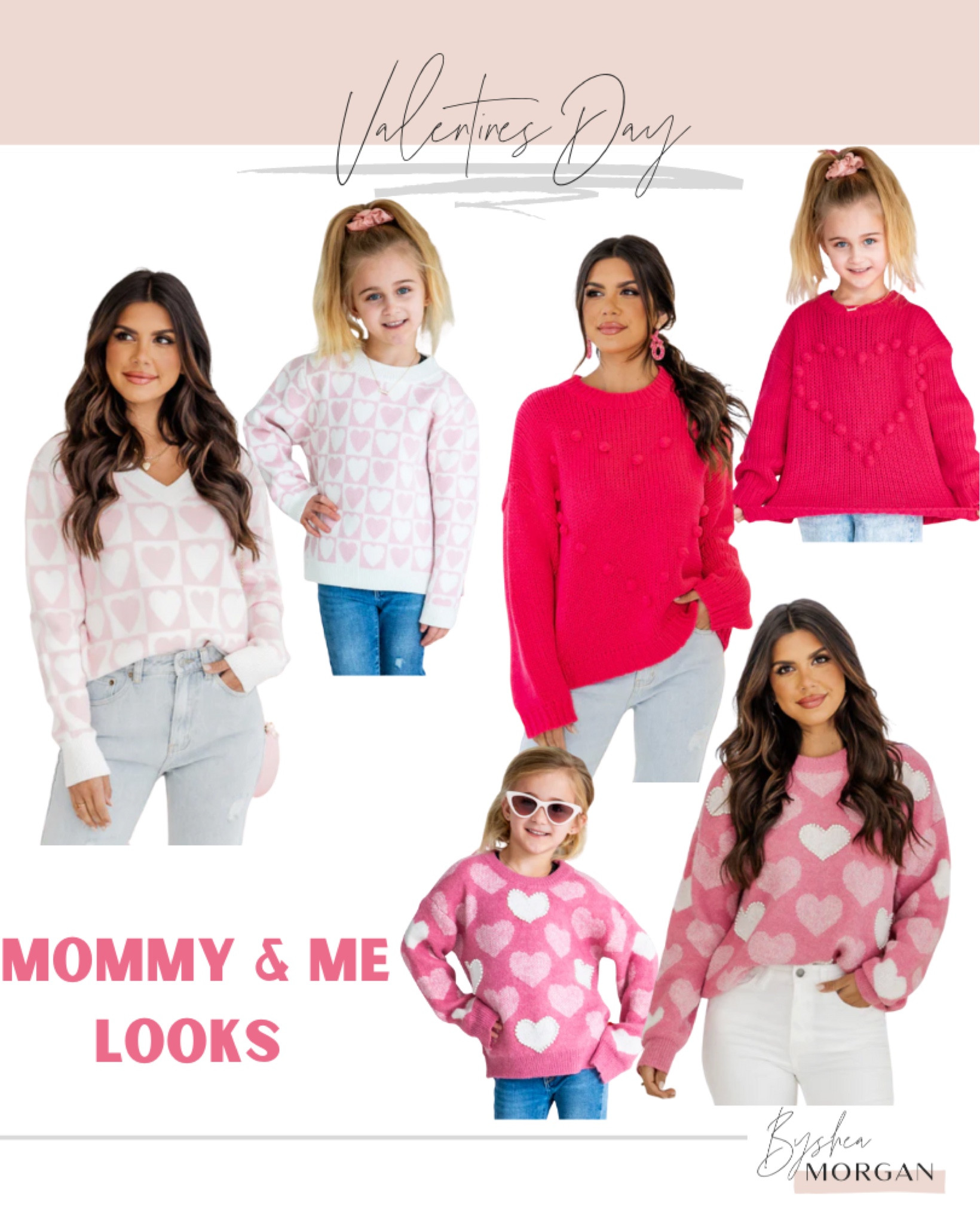  Valentines Day looks // mommy and me matching 