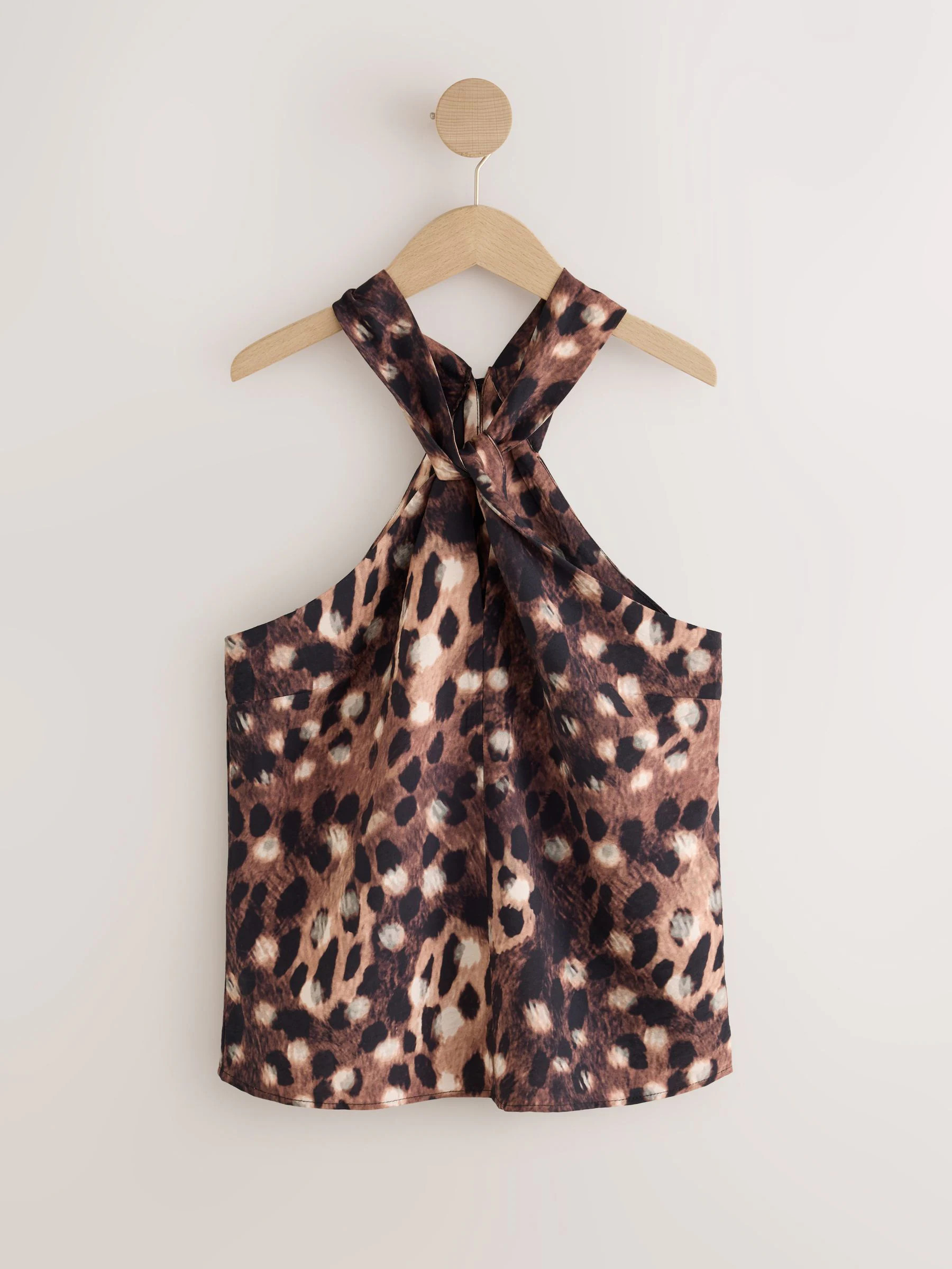Next Deer Print Halter Neck Top | Next US