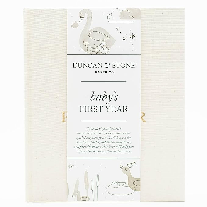 Baby Memory Book, Baby’s First Year Keepsake Journal with Milestone Prompts & Photo Spaces, Gen... | Amazon (US)