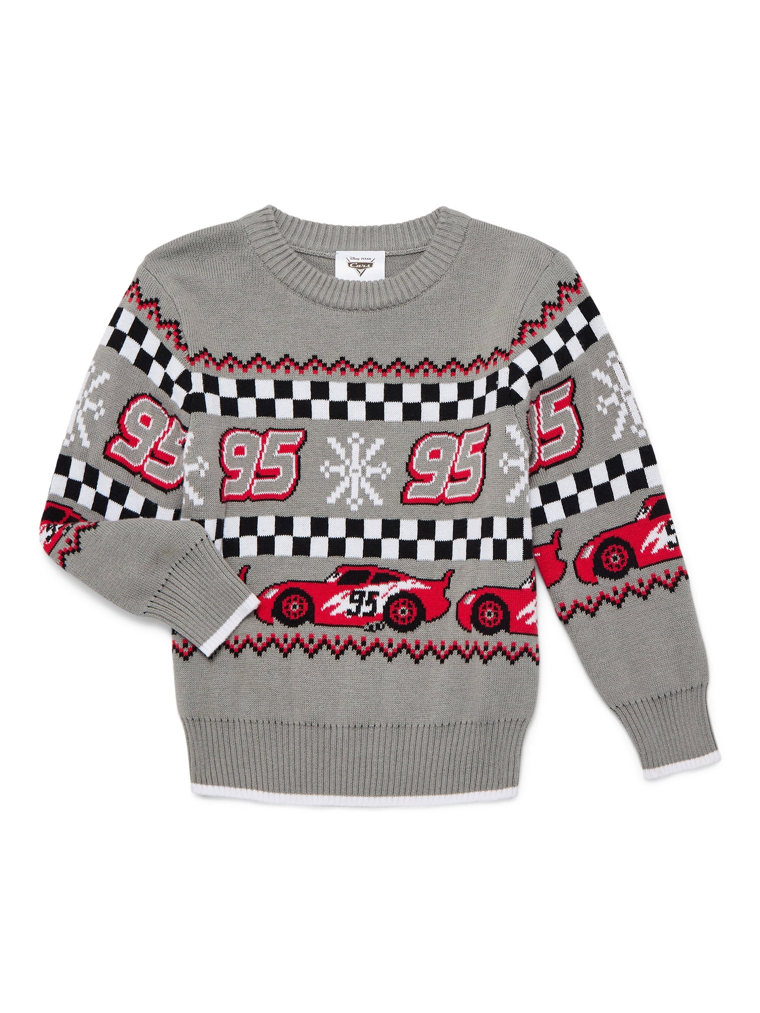 Pixar Cars Toddler Boys Sweater with Long Sleeves, Sizes 12M-5T | Walmart (US)