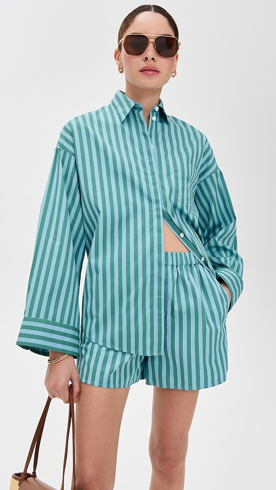 Madewell Boxy Button-Up Shirt in Stripe | Shopbop | Shopbop