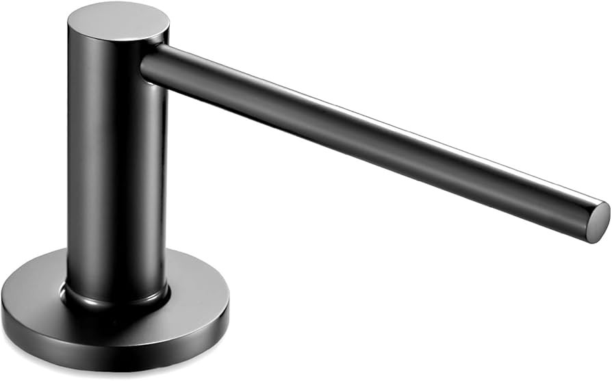 qiwip Improved Matte Black Kitchen Sink Soap Dispenser - Stainless Steel, Countertop Soap Dispens... | Amazon (US)