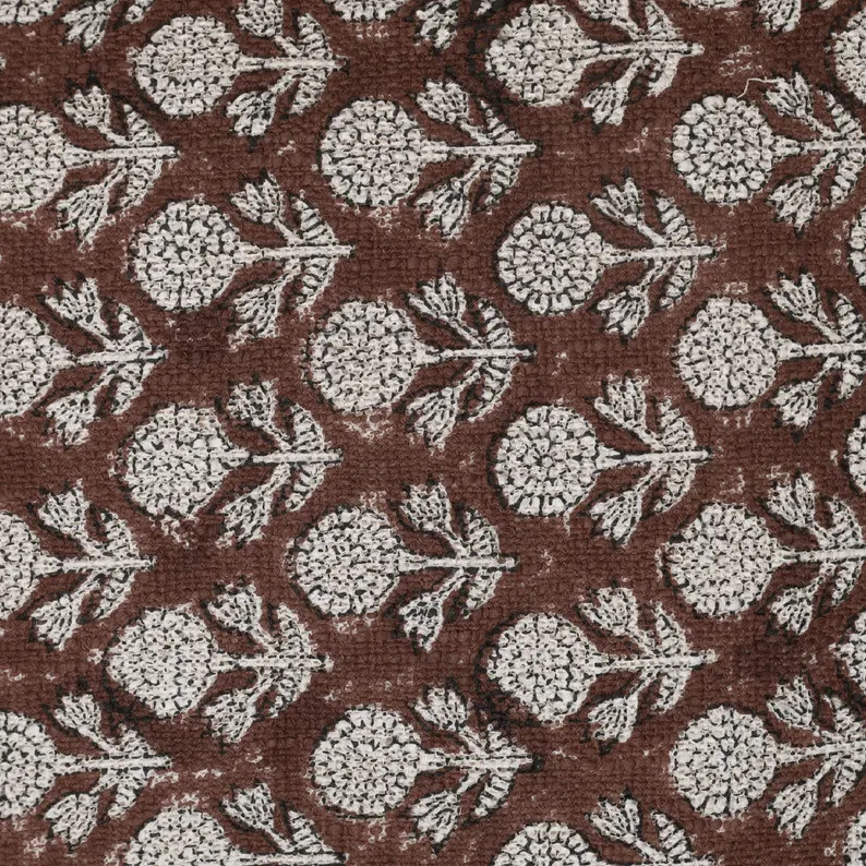 With Tassels Vintage Handblock Print Cotton Throw and Throw Fabric Cushions All Size Pillow Cover... | Etsy (US)