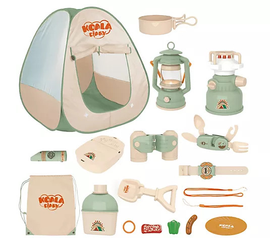 Contixo Kids Camping Set, Play Tent & Accessories - QVC.com | QVC