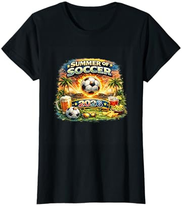 Summer of Soccer 2026 Fan Football Game Day Tropical T-Shirt | Amazon (US)
