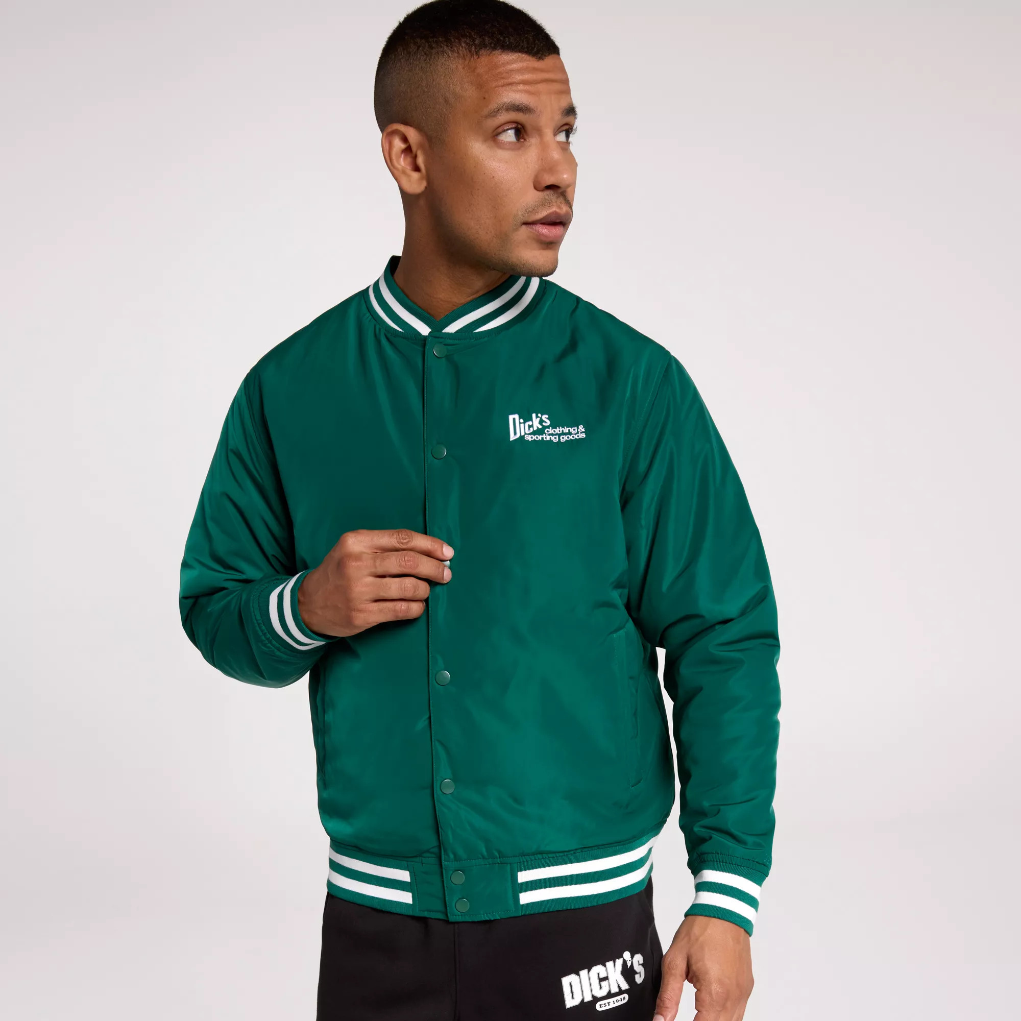 DICK's Heritage Shop Varsity Jacket, Men's, Large, Green Retro | Dick's Sporting Goods