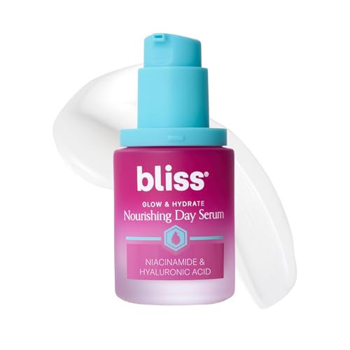 Bliss Glow & Hydrate Serum – Niacinamide + Hyaluronic Acid Face Serum with Vitamin E – Hydrating & Brightening Serum for Dull Skin, Pores & Uneven Tone – Lightweight Daily Skincare, 1 Fl Oz | Amazon (US)