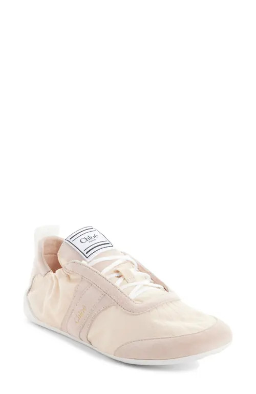 Chloé Kick Sneaker in Blushy Beige at Nordstrom, Size 35 | Nordstrom