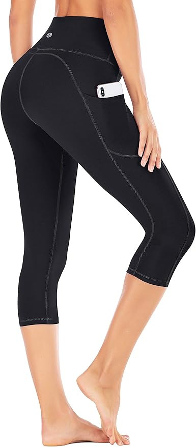 IUGA High Waisted Yoga Pants for Women with Pockets Capri Leggings for Women Workout Leggings for... | Amazon (US)