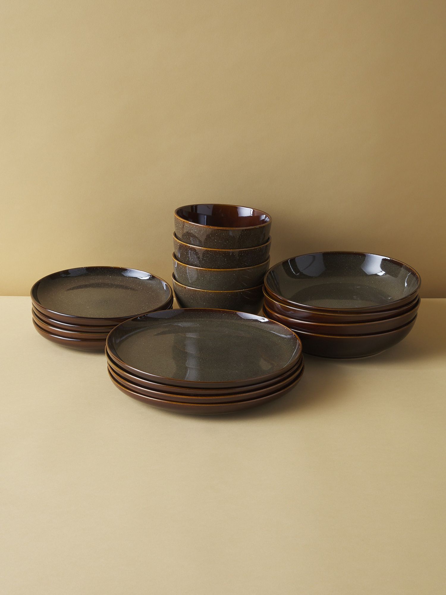 16pc Stoneware Reactive Glaze Dinnerware Set | Dining | HomeGoods | HomeGoods