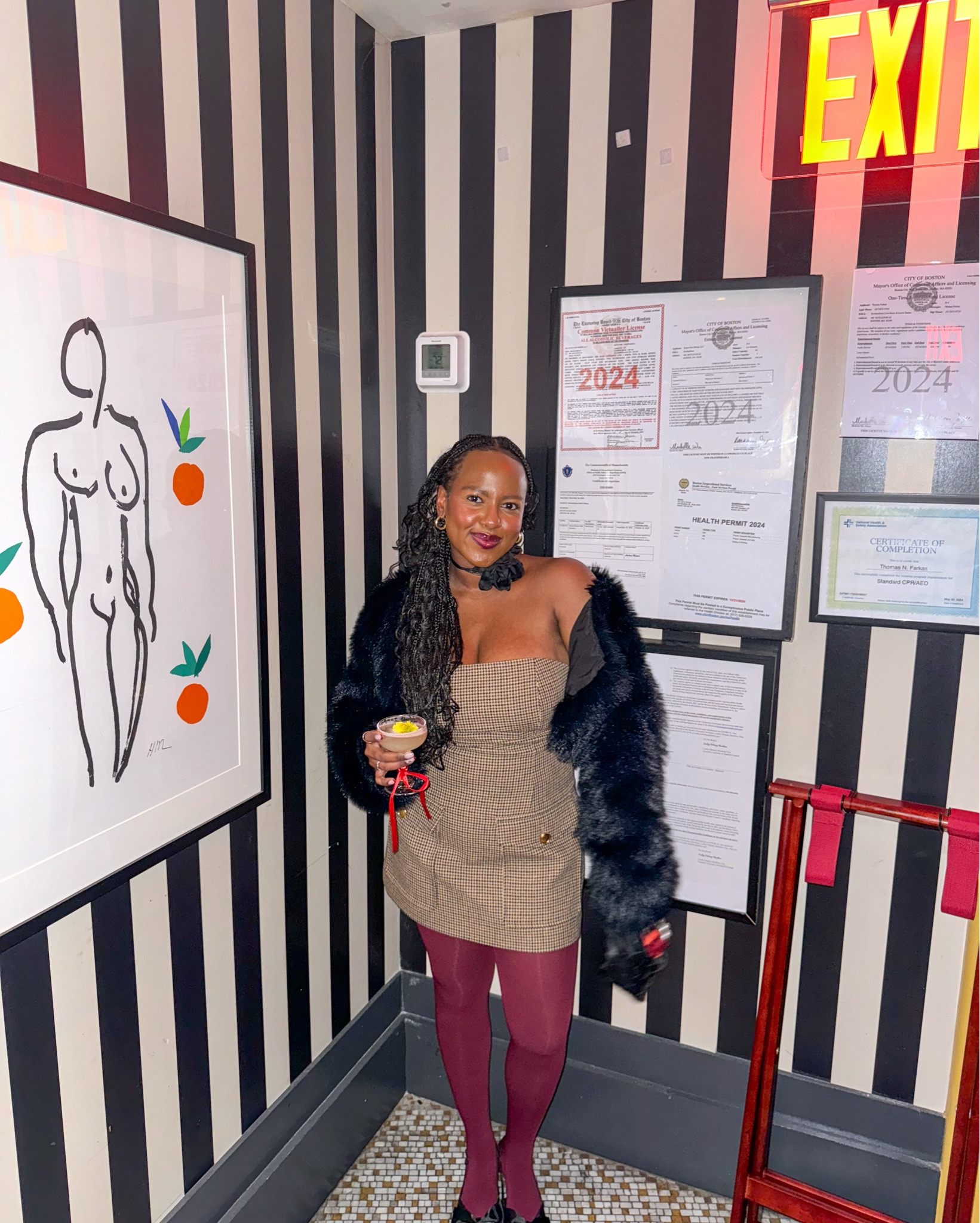 12 Days of Holiday Outfits🎄🎀: Day 1 - Houndstooth is easily one of my favorite patterns. Paired this houndstooth dress with a furry bolero and some colorful tights. Would you wear this? 
.
.
.
.
.
Holiday season, holiday vibes, holiday outfits, holiday aesthetic, Pinterest girl, Pinterest aesthetic, Pinterest outfits 

#LTKMidsize #LTKHoliday #LTKStyleTip