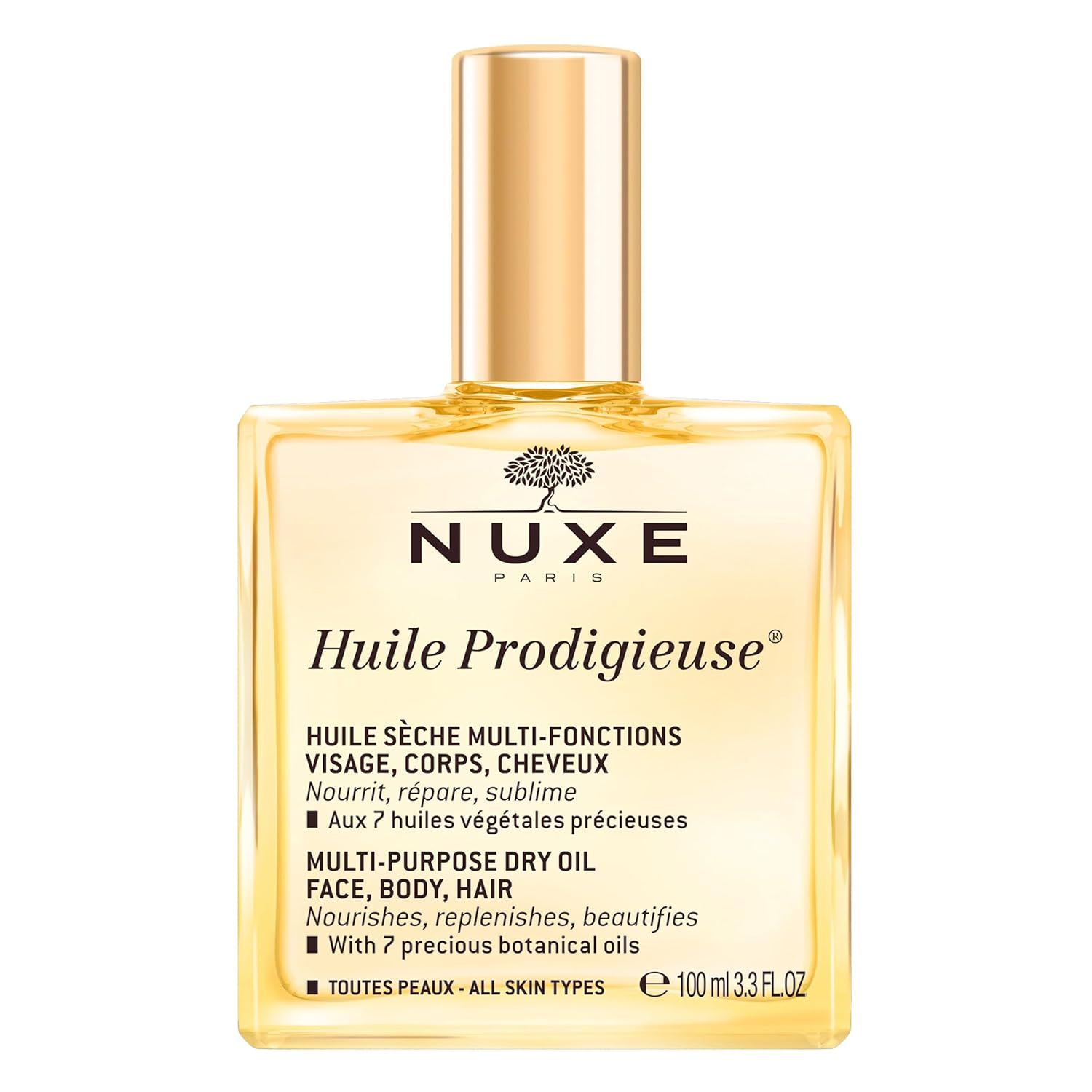 NUXE Huile Prodigieuse Multi-Purpose Dry Oil - Luxurious Radiant Glow and Hydration for Face, Bod... | Amazon (US)