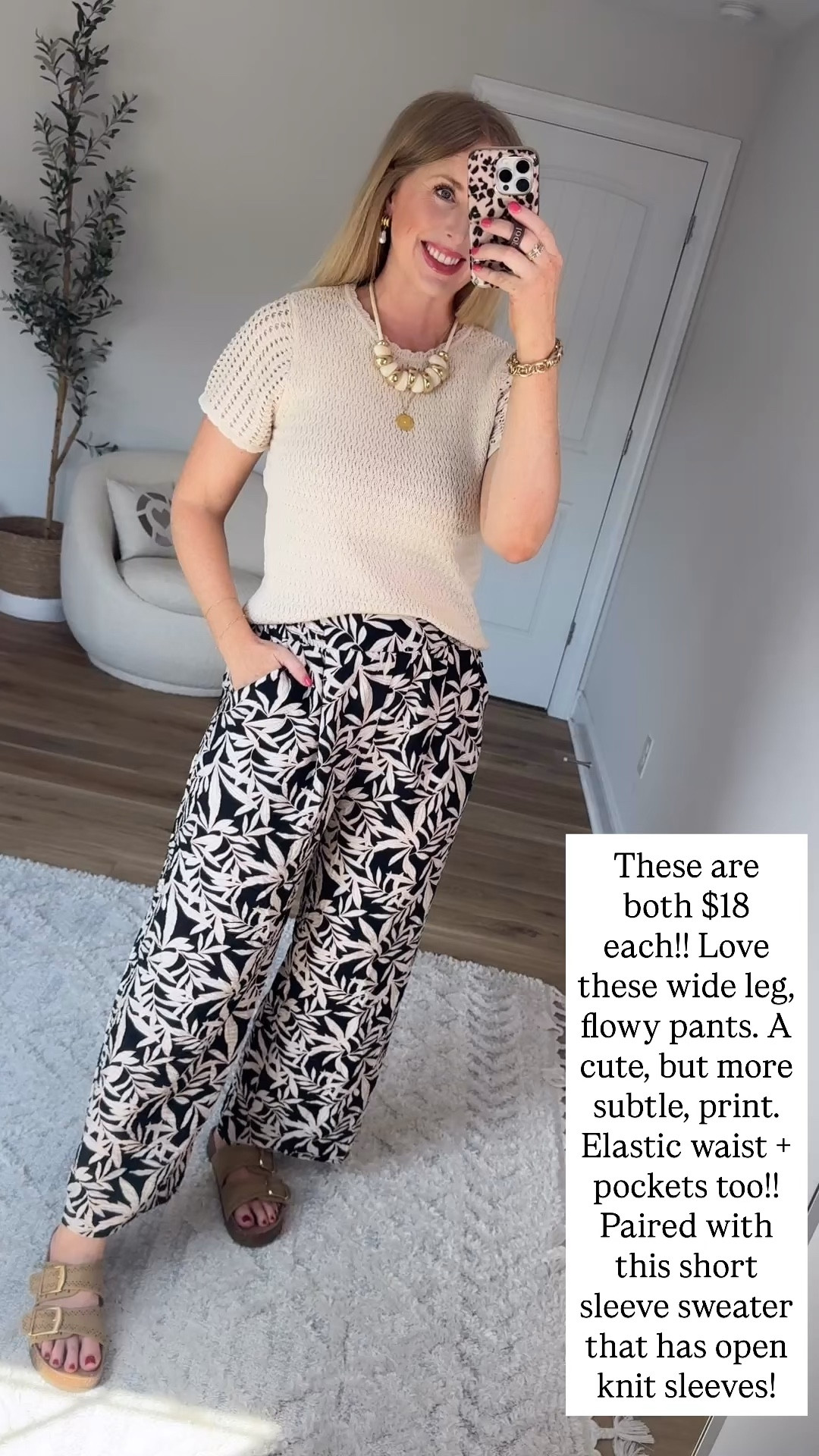 Walmart try on, time and tru, printed pants, Walmart style

#LTKmomlife #LTKootd