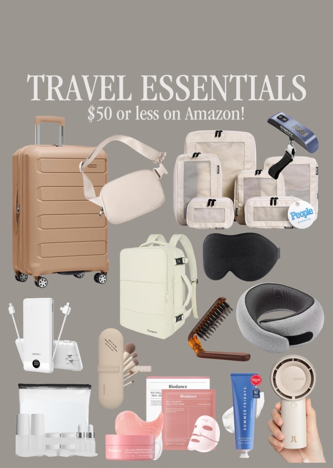 $50 and under Amazon travel essentials ✈️🧳

#LTKTravel #LTKmomlife #LTKBeauty
