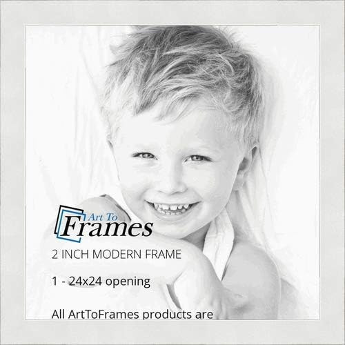 ArtToFrames 24x24 Inch White Picture Frame, This 2" Custom Poster Frame is Modern White Frame, fo... | Amazon (US)