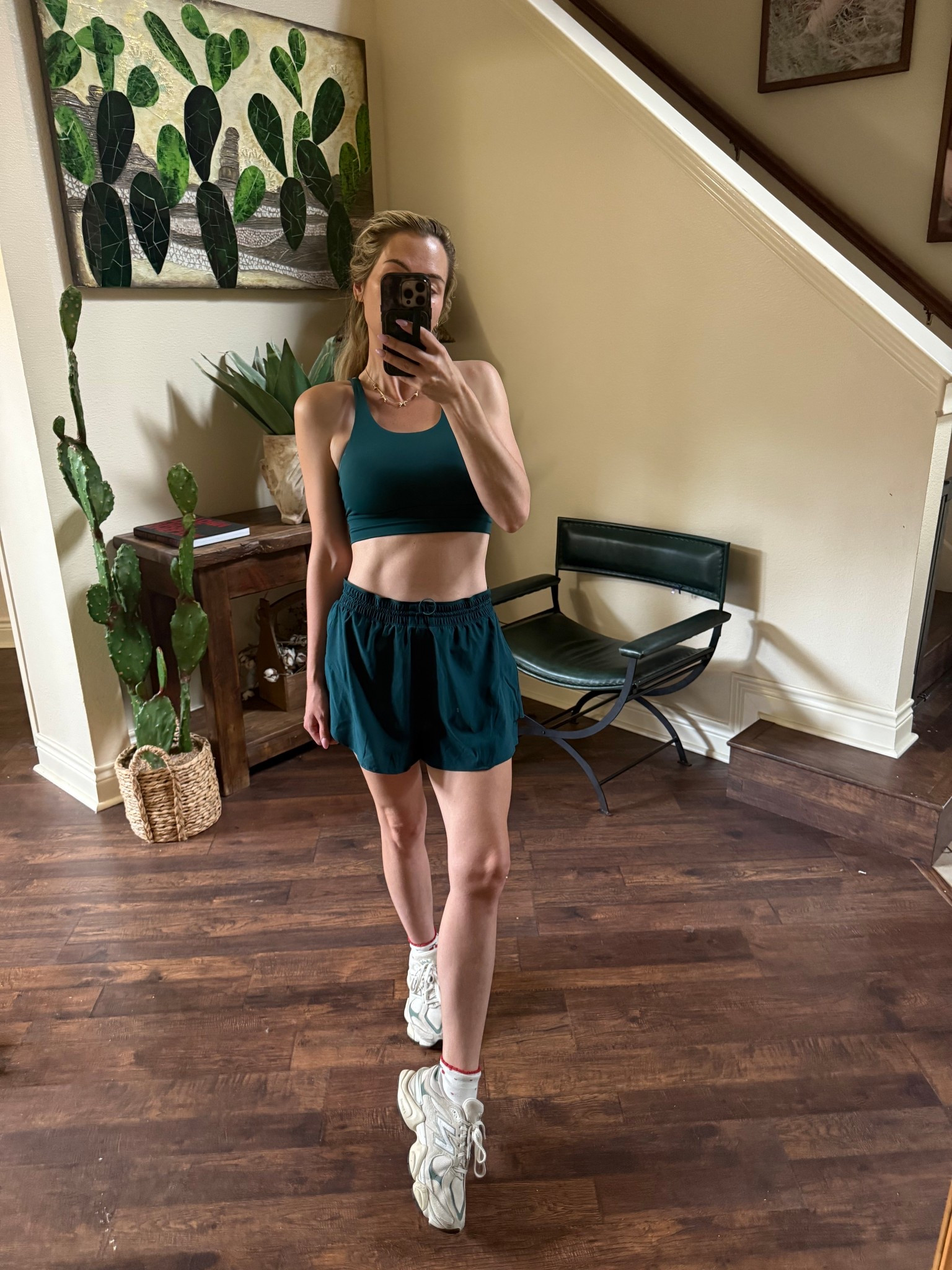Love this athletic set from Walmart! The color is 10/10 

Bottoms -  XS 
Bra - S 

#LTKmomlife #LTKfitnessgoals