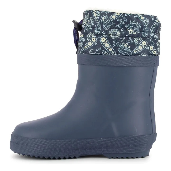Ploc Fur Rain Boots | Navy blue | Smallable