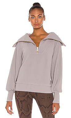 Varley Vine Half Zip Sweater in Grey Flannel from Revolve.com | Revolve Clothing (Global)