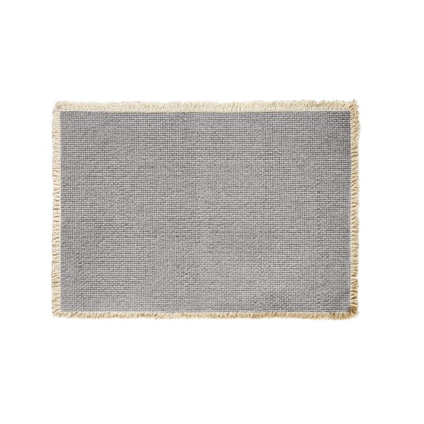 Better Homes & Gardens Fringe Cotton Rich 14" x 20" Table Placemat, Grey | Walmart (US)