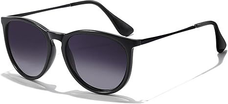 CHBP Polarized Sunglasses for Women Men - Trendy 2024 Vintage Classic Retro Round Mirrored Lens D... | Amazon (US)