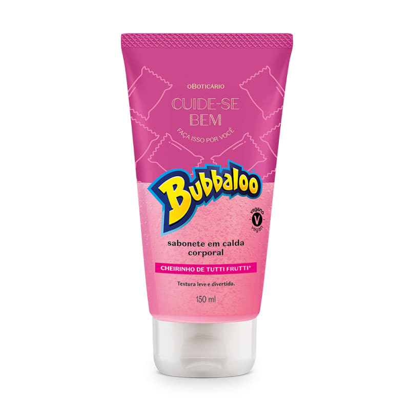 Com textura cremosa inspirada na calda de Bubbaloo tutti frutti, o item remove impurezas e o exce... | oBoticario (BR)