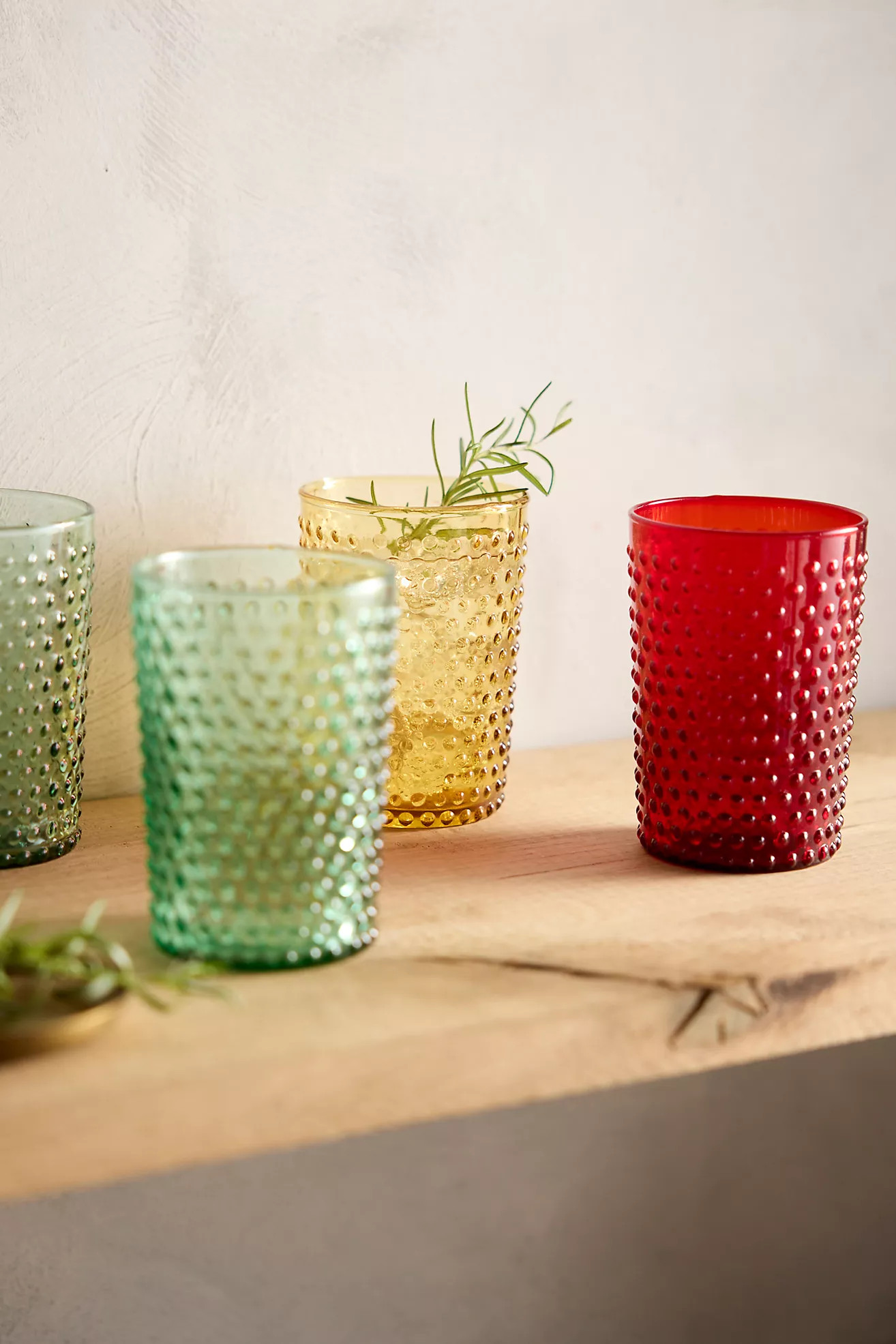 Colorful Hobnail Glass | Anthropologie (US)