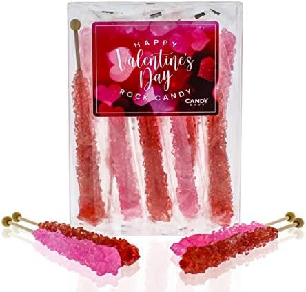 Valentine's Day Rock Candy - 10 Pack - Individually Wrapped - Show Your Love With This Great Tasting | Amazon (US)