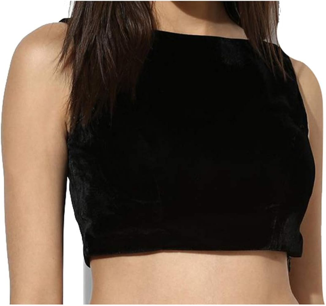 Women's Party Wear Readymade Bollywood Designer Indian Style Padded Blouse for Saree Crop Top Cho... | Amazon (US)