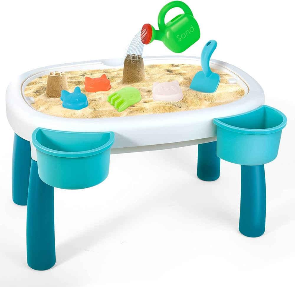 deAO Sand Water Table for Kids, 2 in 1 Sand Table and Water Play Table Beach Toys for Kids Boys G... | Amazon (US)