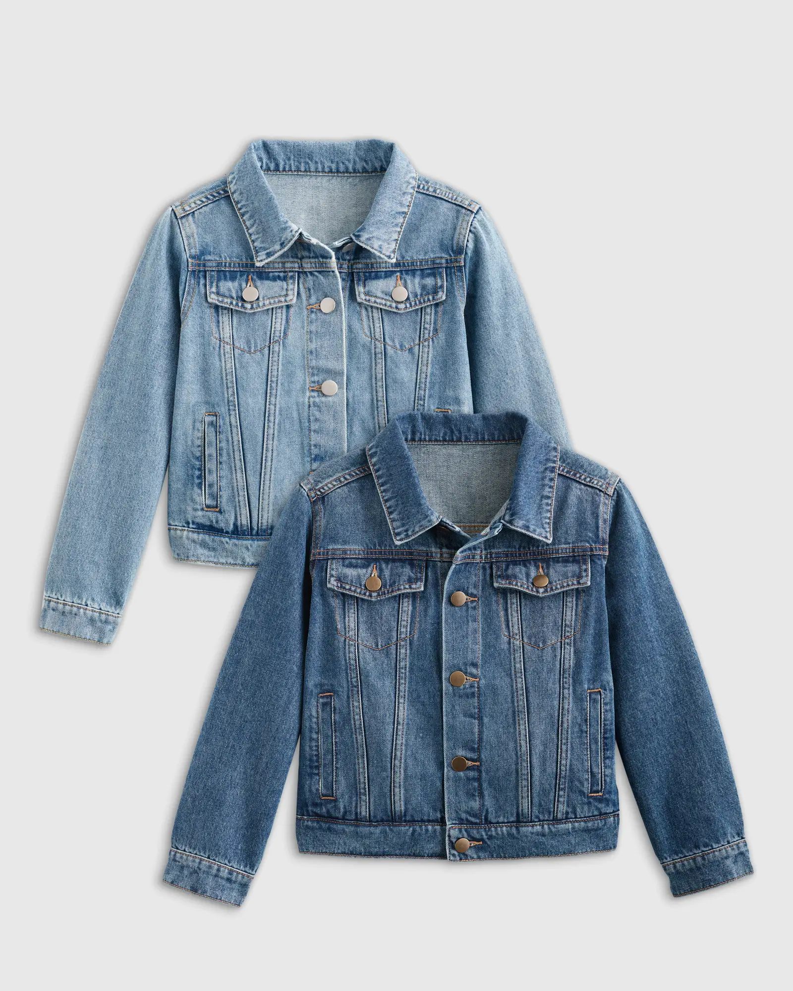 Girl's 100% Cotton Denim Jacket 2-Pack | Quince