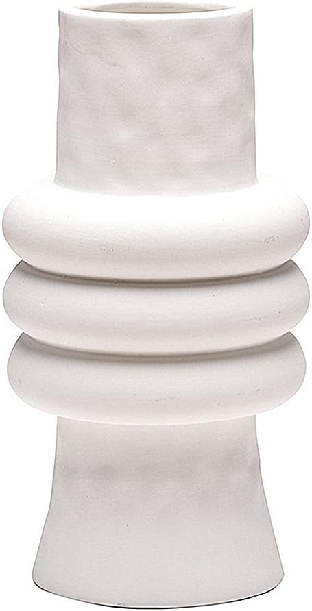 ANDING White Ceramic Vase is a Nordic Minimalist Style Decoration, Creative Vase, Used for Decora... | Amazon (US)