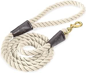 Embark Pets Country Dog Rope Lead – Braided Cotton Leads w/Strong Leather Finish for Small Medi... | Amazon (UK)