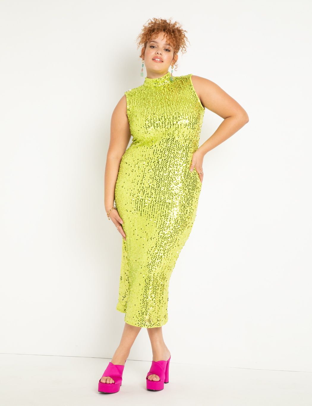 Embellished Netting Dress | Eloquii