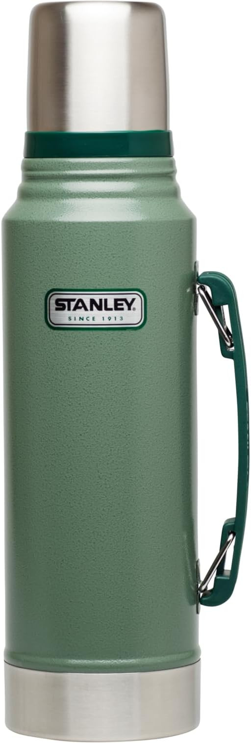Stanley Heritage Classic Vacuum Bottle with Handle 1.1 qt | Wide Mouth with Leakproof Cup Lid | K... | Amazon (US)